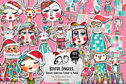 Joyful Jingles: Whimsy Christmas, an Animal Illustration by NiiiNArt (Thumbnail 1 of 7)