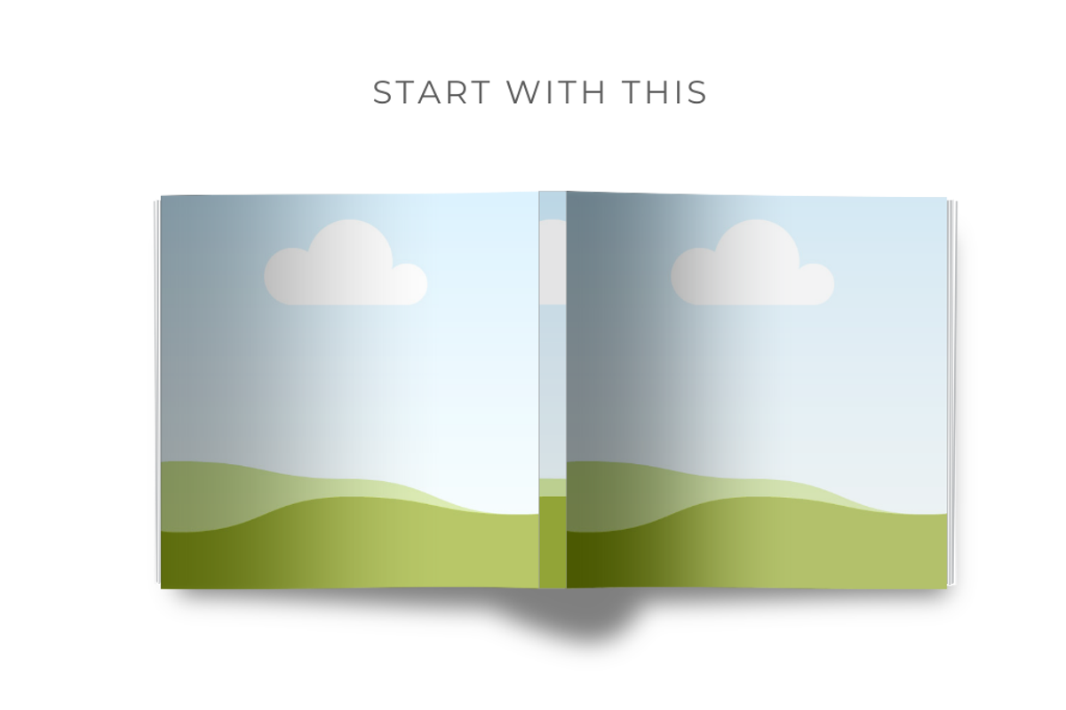 Square Magazine Mockup for Canva