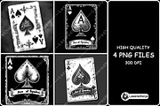 Ace of Spades Symbol Vintage Playing, a Background Graphic by LaseredNinja (Thumbnail 1 of 7)