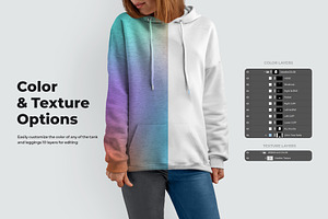 8 Mockups Woman Hoodie