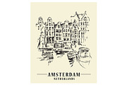 Amsterdam Hand Drawn Sketches, an Illustration by Penndpaper (Thumbnail 3 of 16)