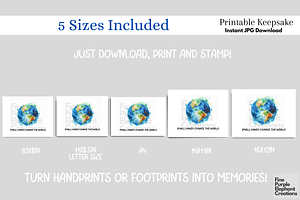 Earth Day Small Hands Handprint Art