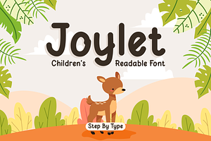 Joylet – A Playful Kids Font, a Font by Brand_Hero