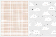 baby shower cards & seamless pattern, a Seasonal Illustration by Pokraky (Thumbnail 2 of 6)