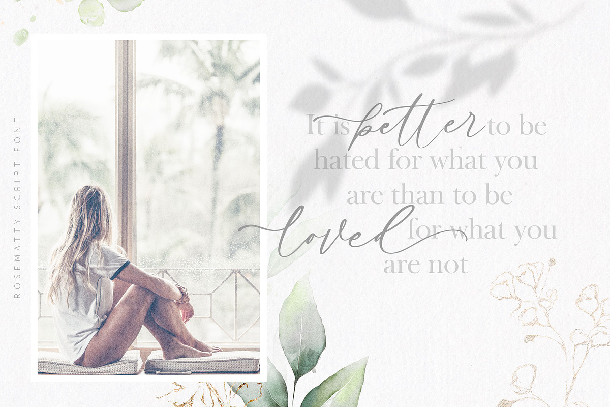 Rosematty Font preview 6
