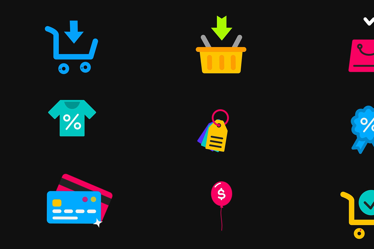 Shopping Icons for Premiere Pro, a Templates & Theme by 2dfx (Photo 1 of 2)