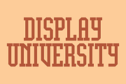 Display University Font, a Serif Font by GG Design (Thumbnail 1 of 8)