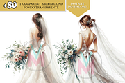 Bride watercolor Wedding from back, a Person Illustration by VM PARTYS  BY TAIRUMA (Thumbnail 4 of 11)