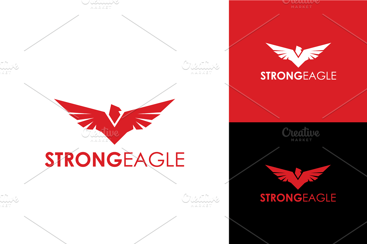 Strong Eagle Logo, a Branding & Logo Template by zaqilogo