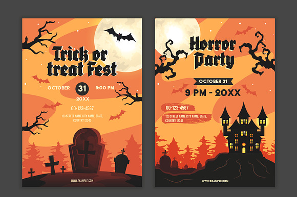 Halloween Party Poster preview 4