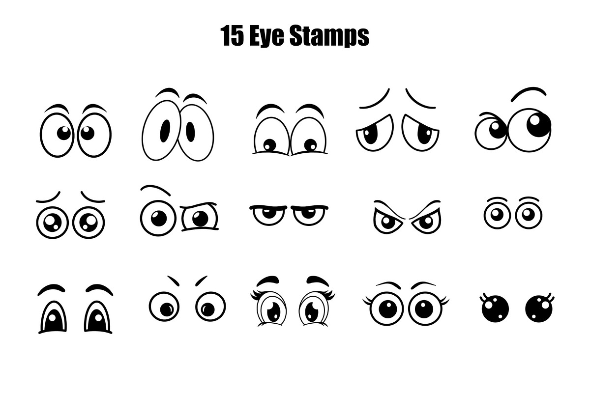 Character Builder Stamps - Procreate, a Brush Add-On by aivos (Photo 4 of 9)