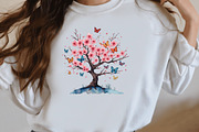 Watercolor Dreaming Tree Clipart, a Seasonal Illustration by Designworld (Thumbnail 9 of 11)