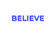 Typography Believe layer wavy style, a Layer Style Add-On by Design Store (Thumbnail 2 of 2)