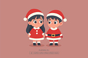 Children Wearing Santa Outfit, a Person Illustration by Partikusi Design (Thumbnail 2 of 3)