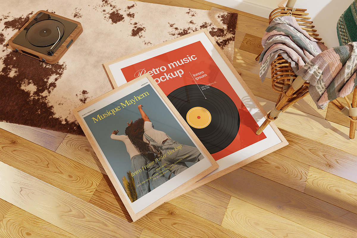 Retro - Frame Mockup Scene, a Product Mockup by Momogi (Photo 5 of 10)