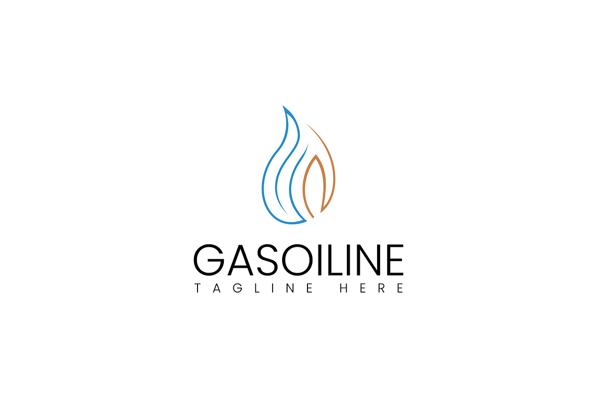 Oil gas company logo design, a Branding & Logo Template by Riaper