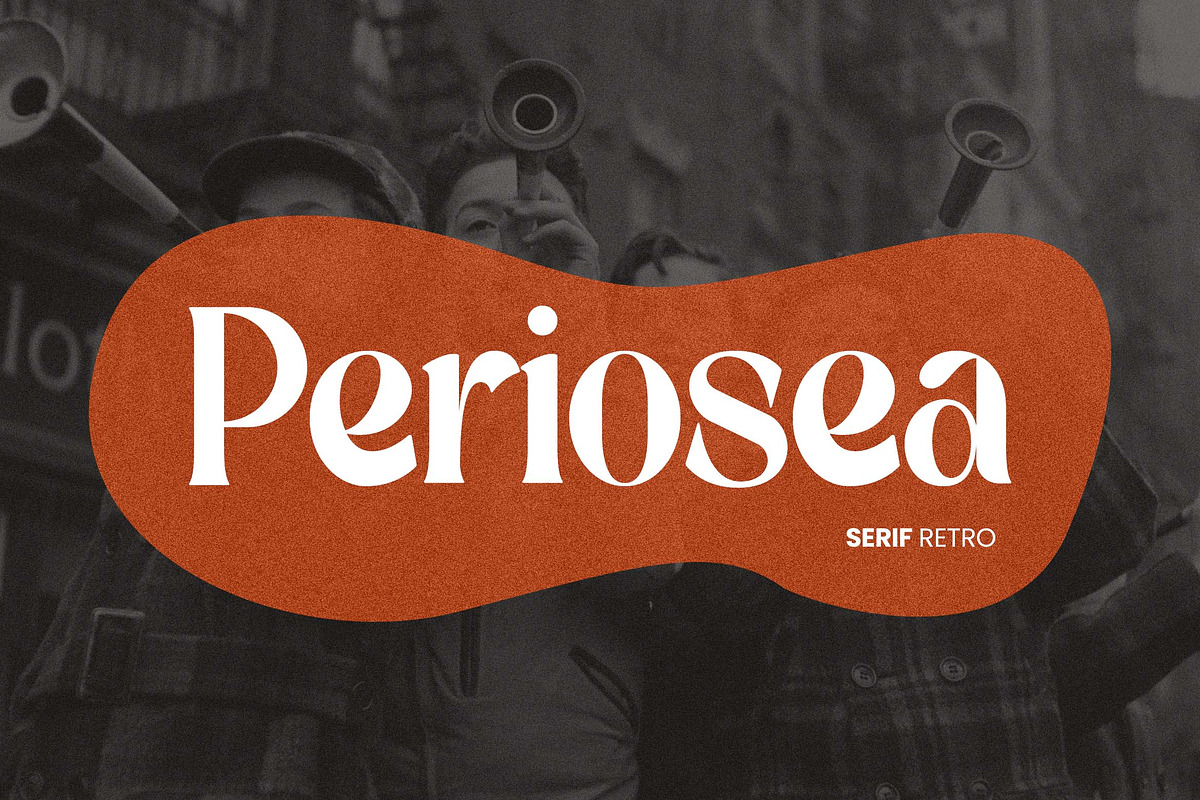 Periosea Serif Retro Font, a Serif Font by UICreative (Photo 1 of 13)