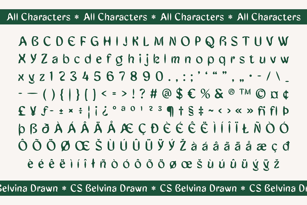 CS Belvina Drawn, a Sans Serif Font by Craft Supply Co. (Photo 8 of 8)
