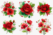 Valentine Rose Flower, an Illustration by CreationArt (Thumbnail 3 of 5)