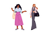 Modern diverse business women set, a Person Illustration by PaperTrident (Thumbnail 4 of 7)