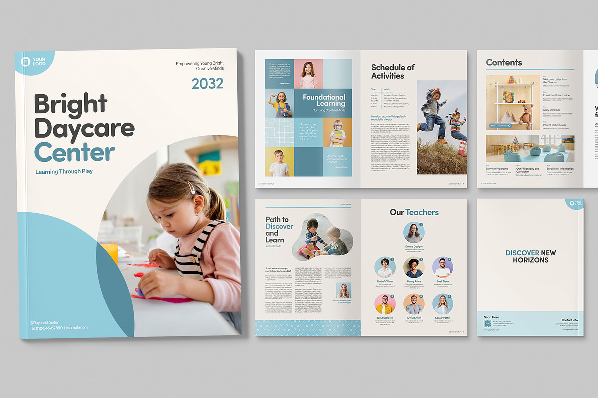 Daycare Brochure Template, a Brochure Template by BrandPacks (Photo 1 of 4)