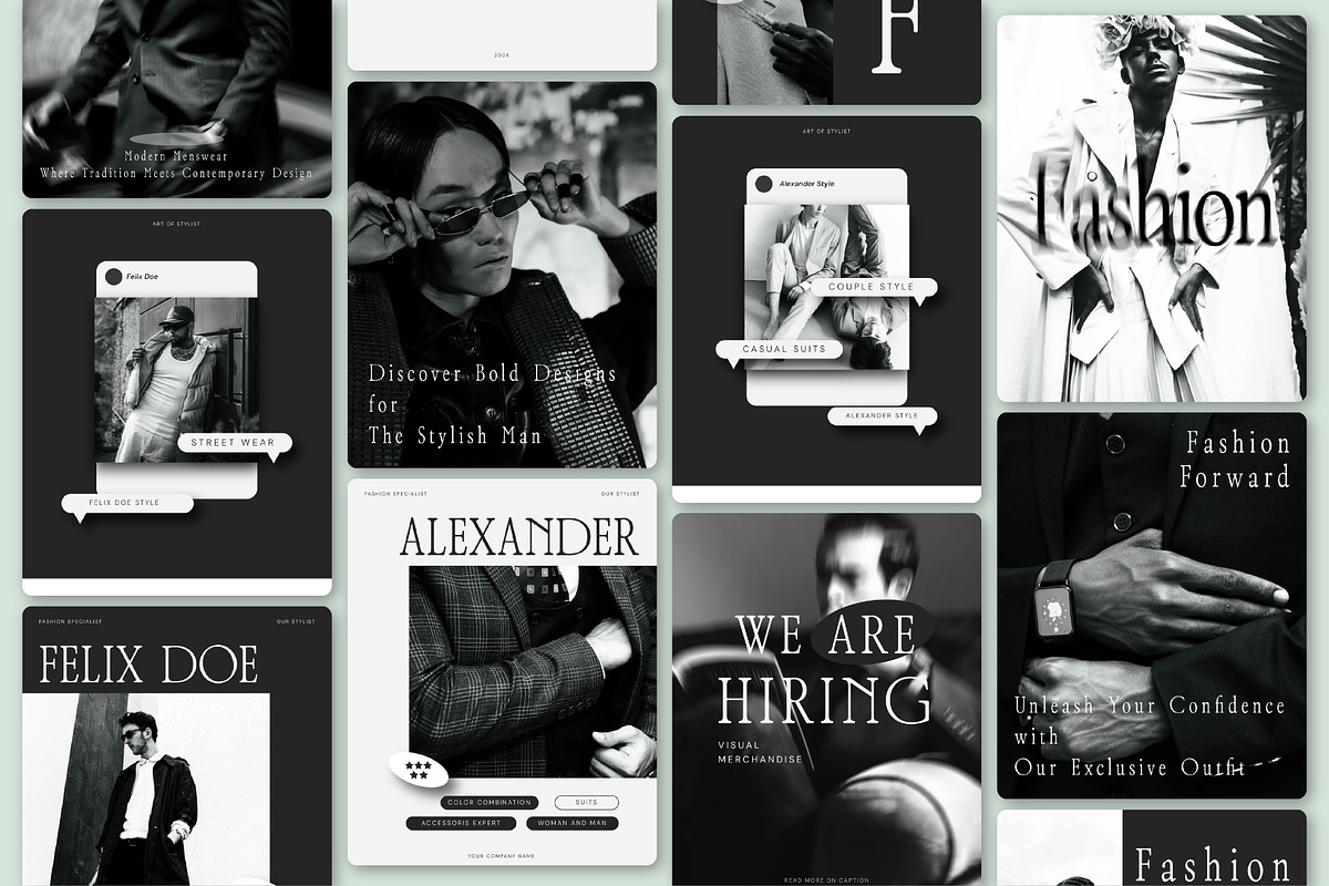 Styles - Fashion Social Media Kit, a Social Media Template by SecondBrain Store (Photo 3 of 9)
