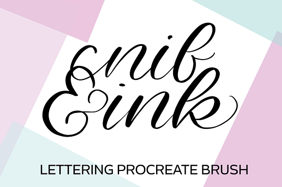 Nib and Ink Procreate Brush preview 2