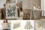 Antique Botanical Patterns & Prints, a Pattern Graphic by Ninterints (Thumbnail 8 of 13)