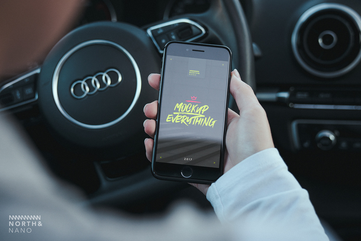 iPhone 7 PSD Mockups, an iPhone Mockup by North&Nano (Photo 8 of 9)