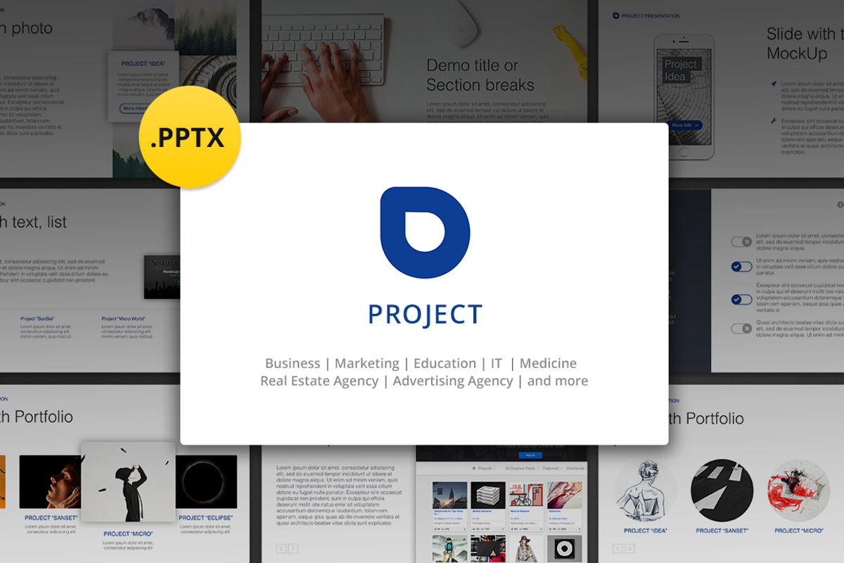 Project Professional PowerPoint, a Presentation Template by HiSlide.io (Photo 1 of 28)