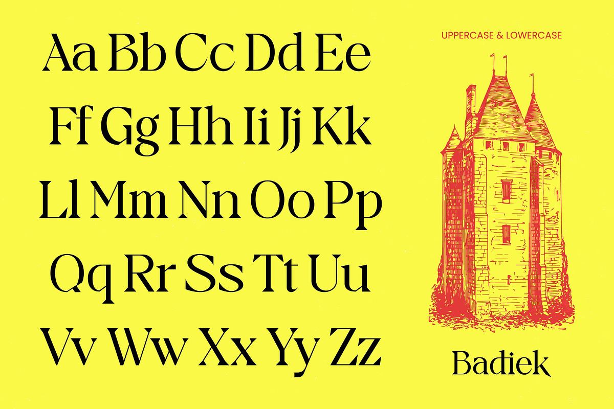 Badiek Serif Display, a Serif Font by timelesstype.co (Photo 3 of 15)