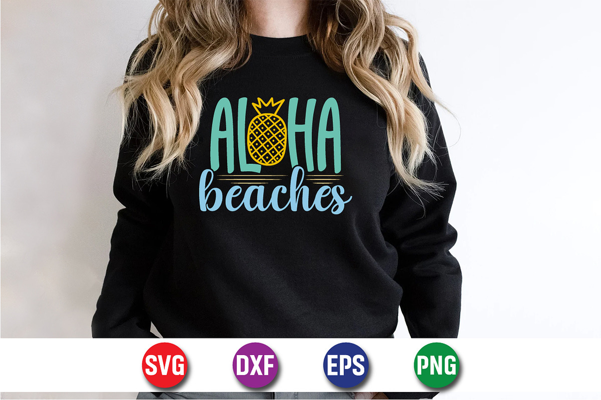 Aloha Beaches Summer T-shirt, an Object Graphic by SVGCuteShop (Photo 2 of 3)