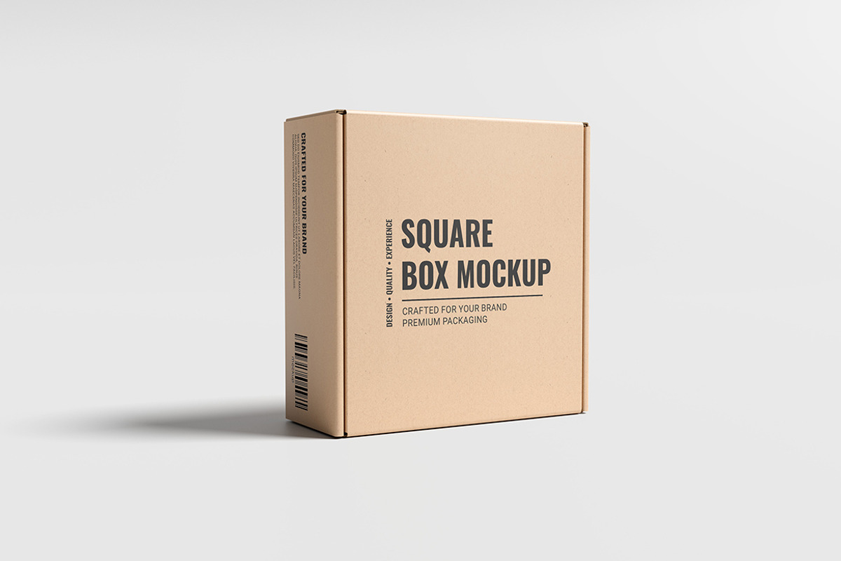 Square Box Packaging Mockup, a Packaging Mockup by simuradi (Photo 7 of 9)