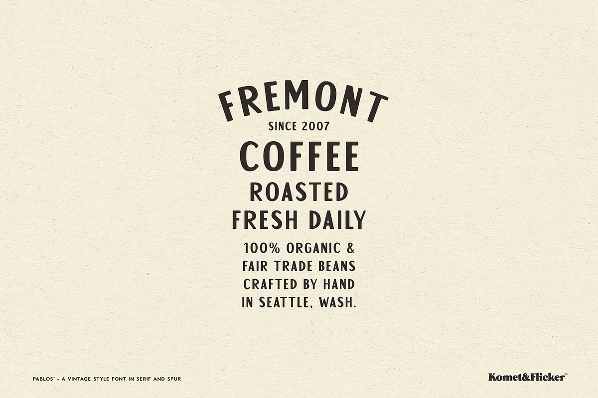 Pablos - Sans & Spur, a Sans Serif Font by Komet & Flicker (Photo 7 of 13)