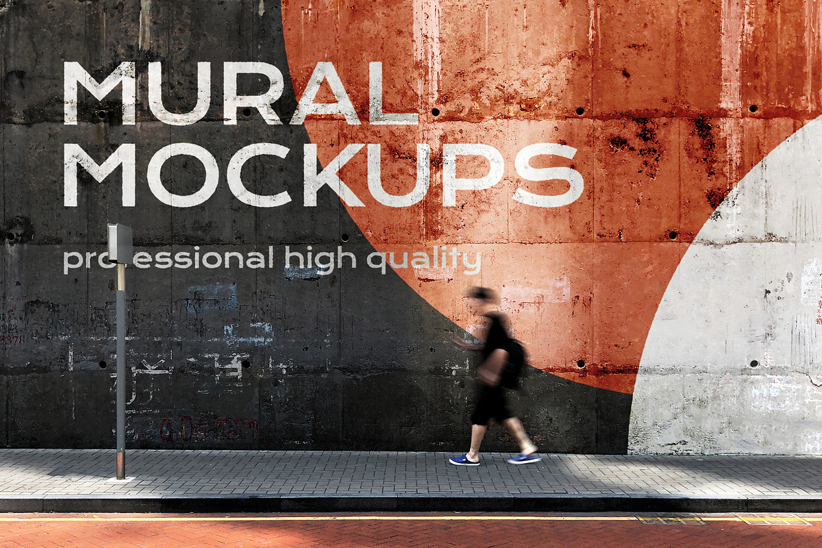 Street mural mockup bundle outdoor, an Advertising Mockup by FoundImages (Photo 22 of 42)
