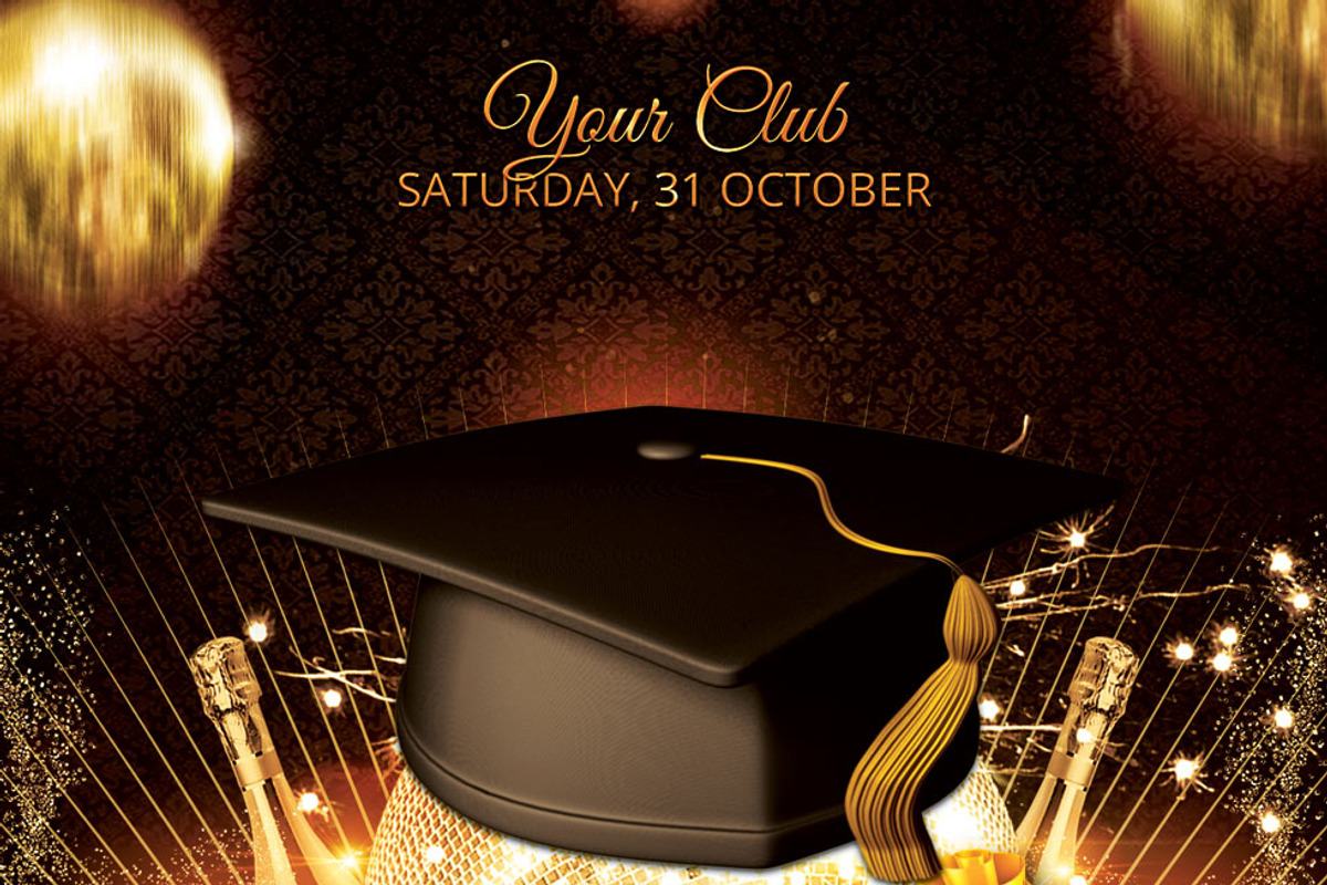 Graduation Party Flyer Template Prom, a Flyer Template by Artolus