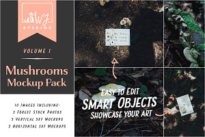 Mushroom Collection Vol. 1 - Mockups