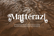 Matterazi, a Serif Font by Zaenal Studio (Thumbnail 1 of 12)