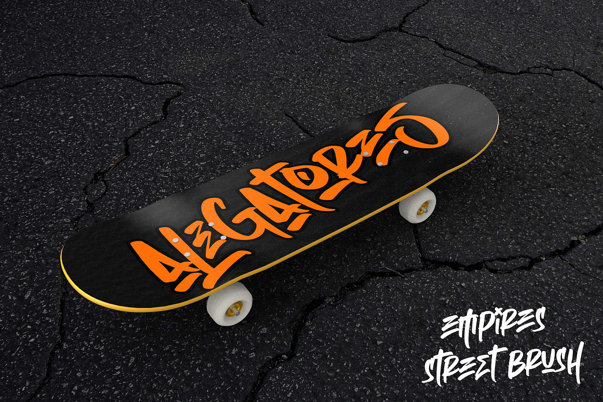 Sale! Empires-Graffitty Street Brush, a Blackletter Font by MLKWSN (Photo 5 of 9)