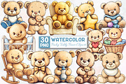 Baby Teddy Bear Clipart, an Illustration by Designworld (Thumbnail 1 of 5)