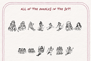Ski Girls Clipart, Winter Doodles, a Person Illustration by The October Creative (Thumbnail 4 of 6)