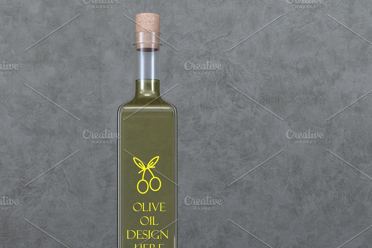 Minimalist Olive Oil Mockup Set, a Cups & Container Mockup by desgiant (Photo 2 of 5)