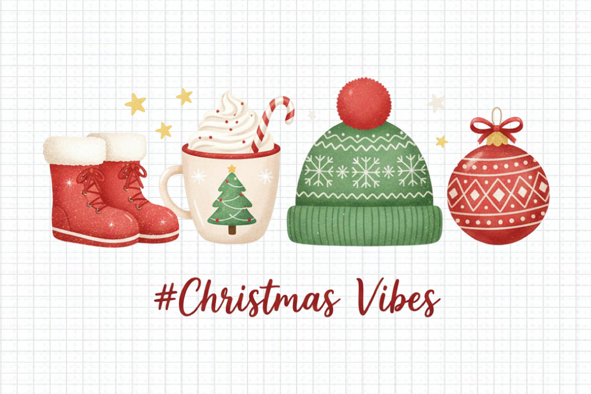 Christmas Vibes Cocoa Mug PNG, an Illustration by Craft Nest (Photo 1 of 6)