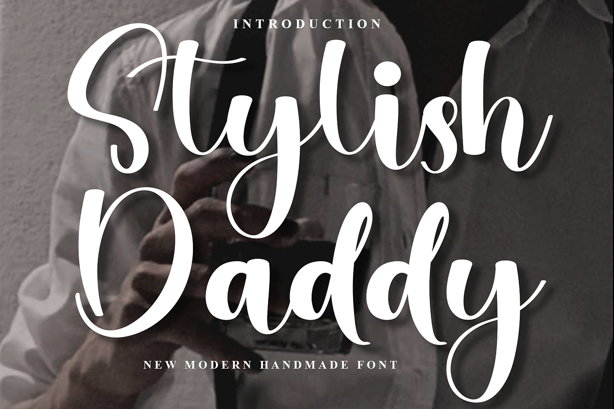 Stylish Daddy, a Handwritten Font by InermediaSTUDIO (Photo 1 of 8)