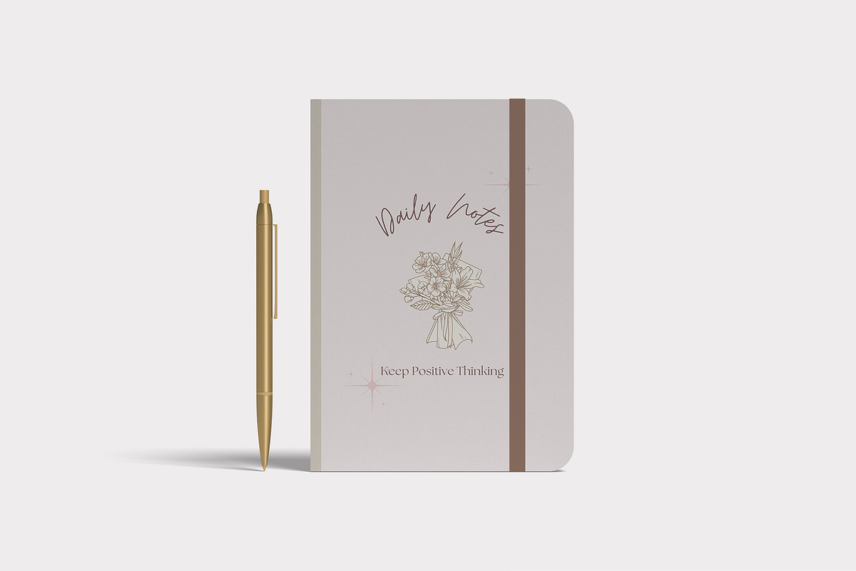 Minimal Notebook Mockup, a Print Template by zuhraabdullah (Photo 6 of 7)