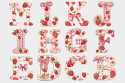 Strawberry Alphabet Clipart, a Seasonal Illustration by Design Market (Thumbnail 4 of 5)