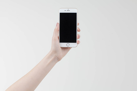 Female hand holding iphone 6 containing business, information, and, a Technology Photo by Andriy Photography