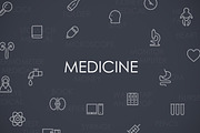 Medicine Thin Line Icons, an Outline Icon by Palau (Thumbnail 2 of 5)