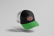 Trucker Hat Mockup, a Packaging Mockup by Tahtagraphic (Thumbnail 1 of 4)