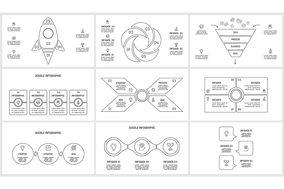Set Doodle Presentation Canva preview 4
